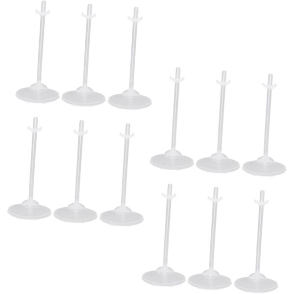 ERINGOGO Puppenständer 20 Stück transparent für Puppen von 9 bis 11 Zoll