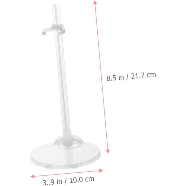 ERINGOGO Puppenständer 20 Stück transparent für Puppen von 9 bis 11 Zoll