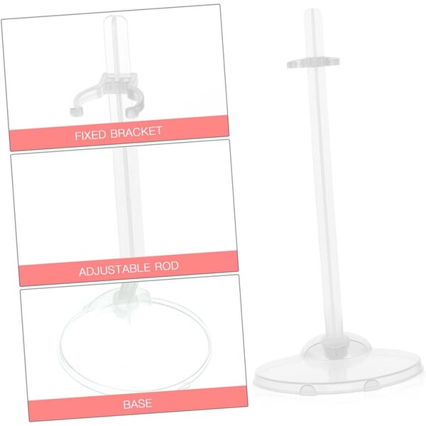 ERINGOGO Puppenständer 20 Stück transparent für Puppen von 9 bis 11 Zoll