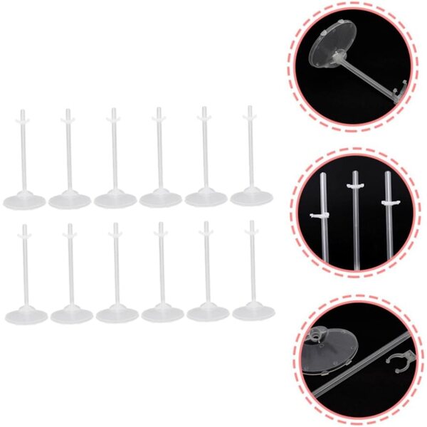 ERINGOGO Puppenständer 20 Stück transparent für Puppen von 9 bis 11 Zoll