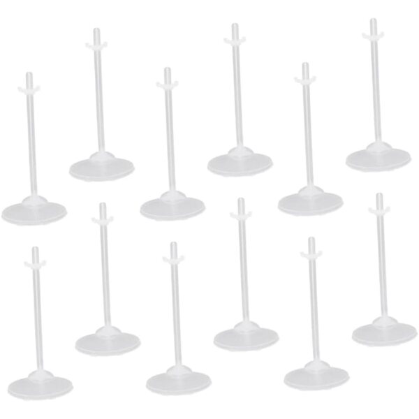 ERINGOGO Puppenständer 20 Stück transparent für Puppen von 9 bis 11 Zoll