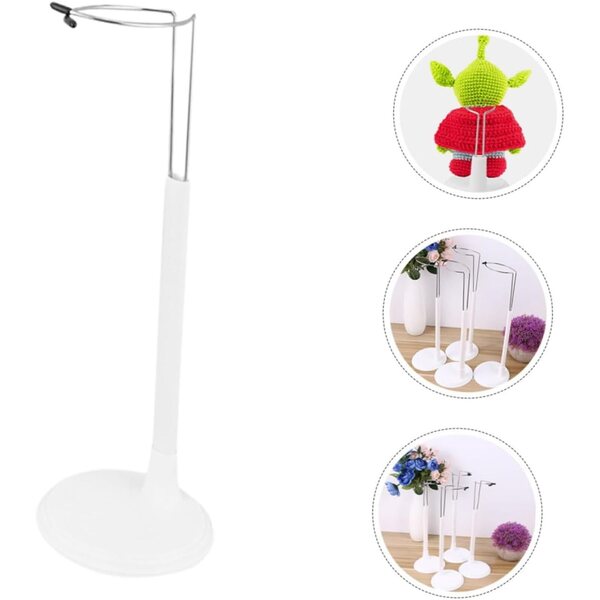 PartyKindom Verstellbarer Ständer für Puppen und Actionfiguren aus Eisen und Kunststoff, Set mit 6 Stück 25 cm