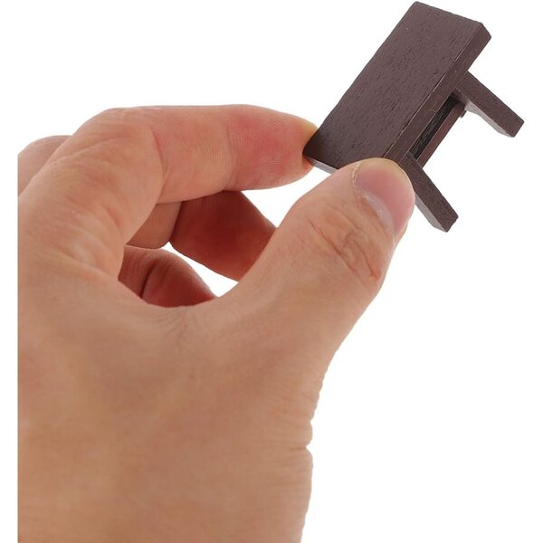YARNOW Miniatur-Holzhocker, 5 realistische Teile für Puppenhäuser