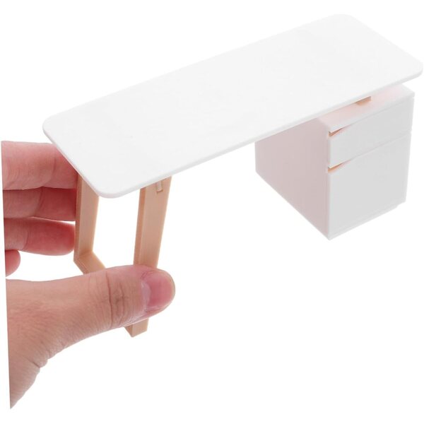 ABOOFAN Scrivania e Sedia Miniatura per Casa delle Bambole Mobili per Ufficio in Scala