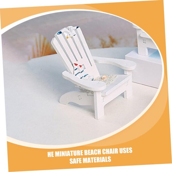 INOOMP Mini Sedia da Spiaggia Tema Marino per Mini Case e Decorazioni Paesaggistiche