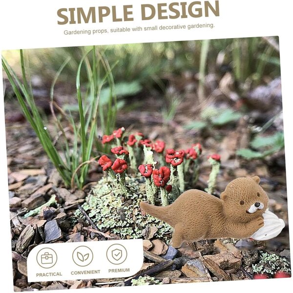 8 Miniaturotter aus Harz für Mikrolandschaften und Bonsai-Dekorationen 4,5 cm