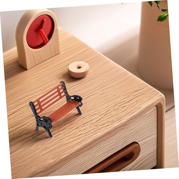 Gatuida Set 6 Mini Panchine da Giardino in Miniatura per Casa delle Bambole e Modelli Architettonici