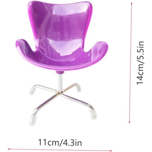 Mini Sedia per Computer UPKOCH in Plastica Resistente per Mini Casa e Decorazioni