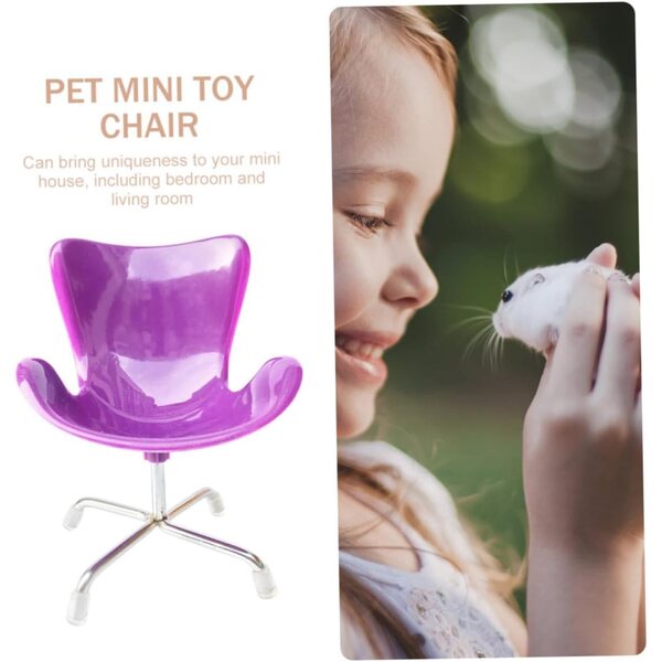 Mini Sedia per Computer UPKOCH in Plastica Resistente per Mini Casa e Decorazioni