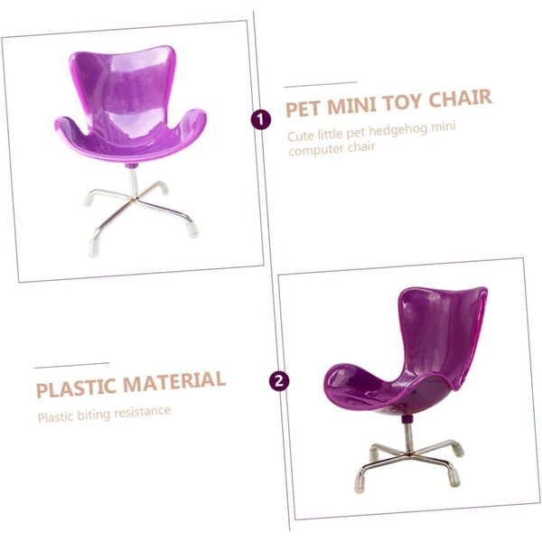 Mini Sedia per Computer UPKOCH in Plastica Resistente per Mini Casa e Decorazioni