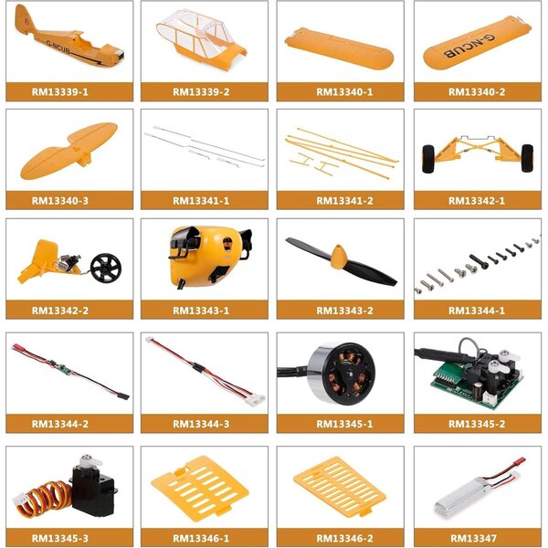 Ersatzpropeller-Set für Wltoys XK A160 RC – langlebig und leicht, gelb-schwarz