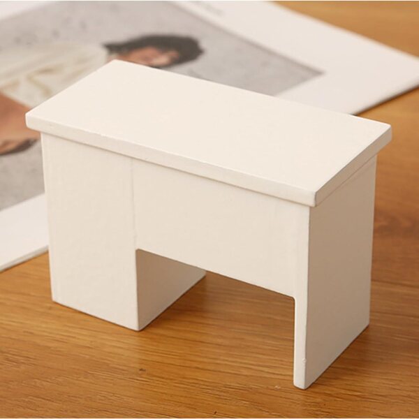 Set Miniatura Ufficio 1:12 Scrivania e Sedia Realistici per Case delle Bambole