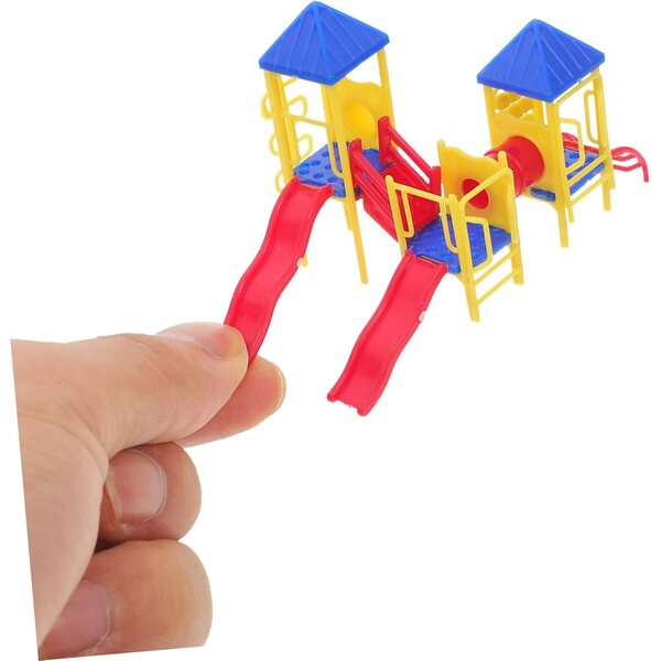 BESPORTBLE Set Miniature Parco Giochi 1:75 in Plastica Sicura e Colorata