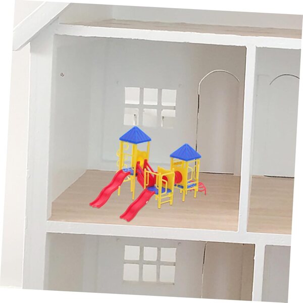 BESPORTBLE Set Miniature Parco Giochi 1:75 in Plastica Sicura e Colorata