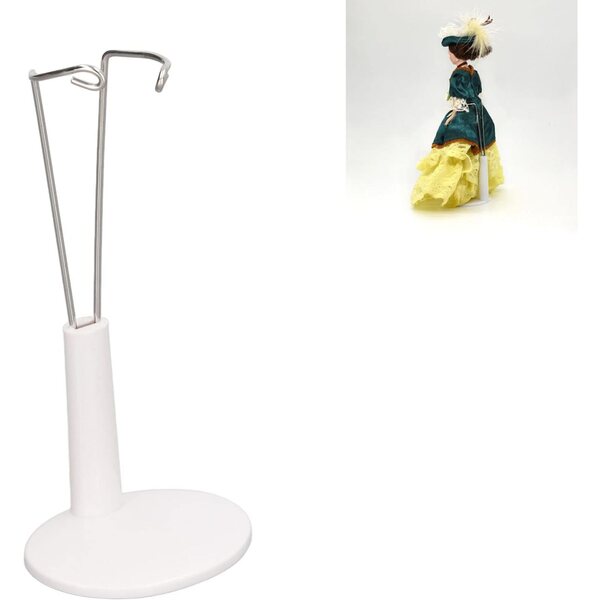 1/6 weißer Puppenständer aus Edelstahl für 12-Zoll-Puppen