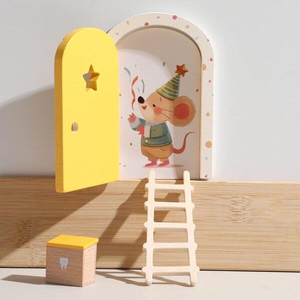 Dekorative Feen-Wandtür aus Holz für Puppen und Partys – Weihnachten, Thanksgiving