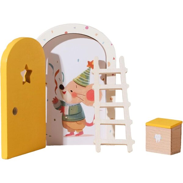 Porta Fata in Legno da Parete - Decorazione Magica per Camerette e Ambienti Quotidiani