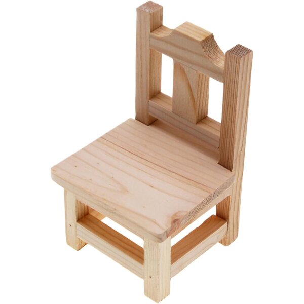 Mobili miniatura in legno per casa delle bambole, statuetta trolley decorativa realistica