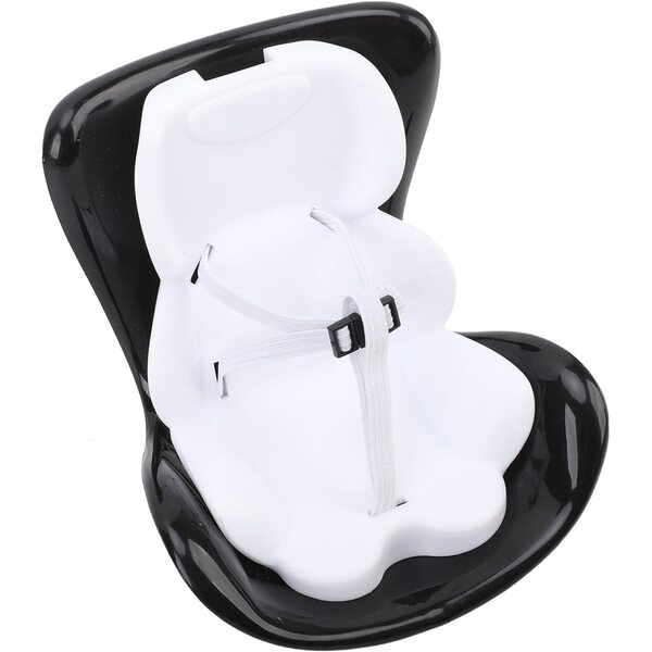 Pongnas Autositzschutz für 17 cm große Puppen mit Diffusor und Zubehör, Schwarz