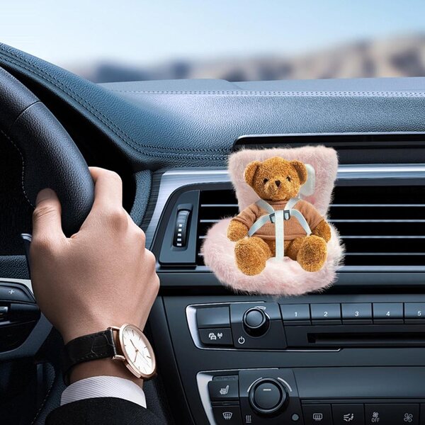 17 cm großer weicher Puppenautositz mit Belüftungsclip, ideal für Sammler