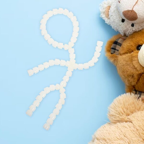 Handgefertigtes Kunststoffskelett mit beweglichen Gelenken für DIY-Kreationen