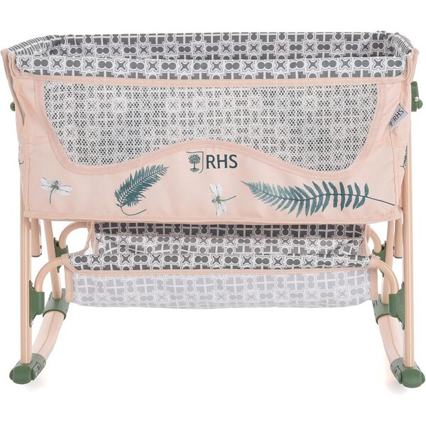 Roma RHS Fern - Culla regolabile e a dondolo per bambole fino a 45 cm, con cestino portaoggetti