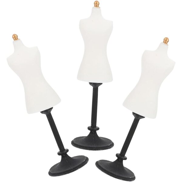 BESPORTBLE 3pz Manichini Miniatura Resina 8.5cm Supporto Realistico per Casa delle Bambole