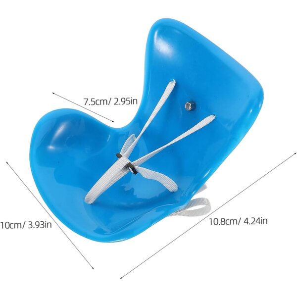 Amosfun Seggiolino Auto per Bambole Miniatura Realistico in Plastica Blu 10x10x7,5 cm