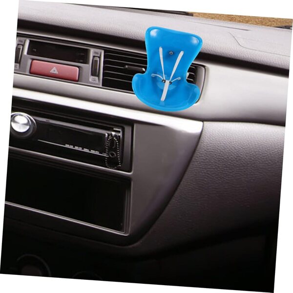 Amosfun Seggiolino Auto per Bambole Miniatura Realistico in Plastica Blu 10x10x7,5 cm