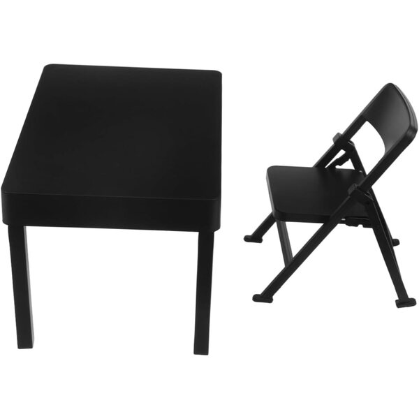 SOLUSTRE Mini-Klappstühle aus Kunststoff für Puppenhäuser und Dekorationen