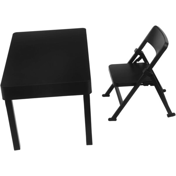 HEALLILY Mini Sedia Pieghevole per Case delle Bambole, Accessorio in Plastica Realistico
