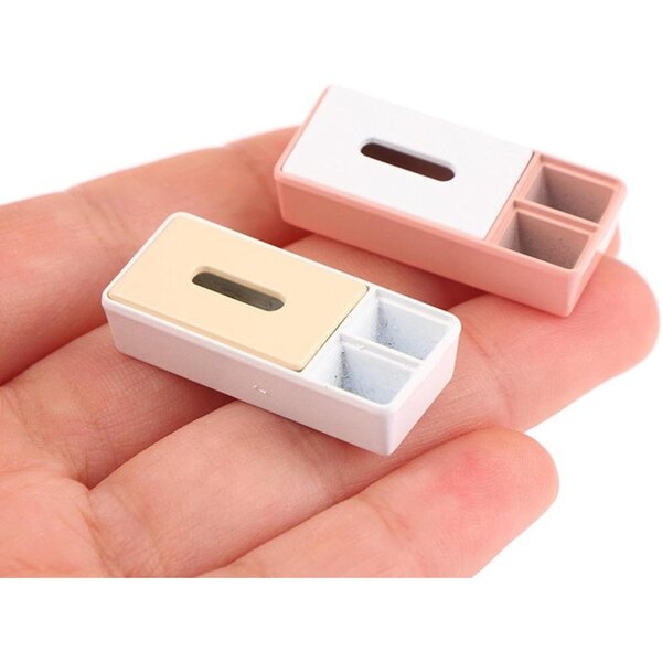 1/12 Miniaturbox für Puppenhaus, Legierungsmodell mit Aufbewahrungsfunktion