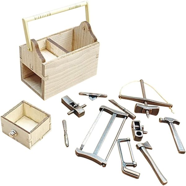 UPKOCH Mini Armadietto Portautensili Decorativo per Casa delle Bambole e Miniature