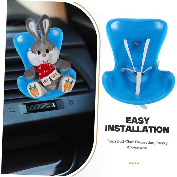 TOPBATHY Seggiolino Auto per Bambole Miniatura Decorativo e Sicuro per Casa e Gioco