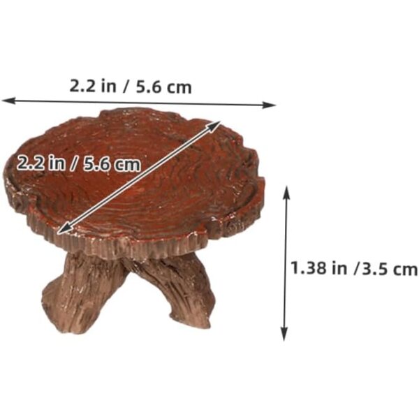 Set 10 Pezzi Miniature Tavolo e Sedie in Resina per Casa delle Bambole e Micro Paesaggio