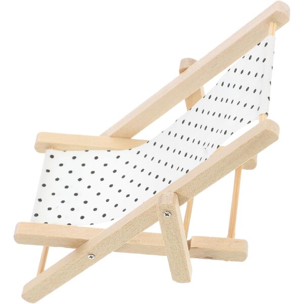 BESPORTBLE Mini Sedia da Spiaggia in Legno per Casa delle Bambole e Decorazioni