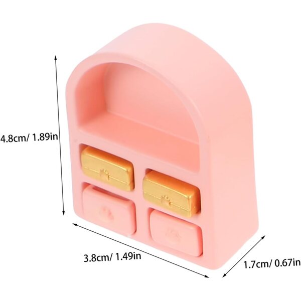 BESPORTBLE Set Mobili Miniatura Casa delle Bambole Divano Rosa Tavolino Decorativo