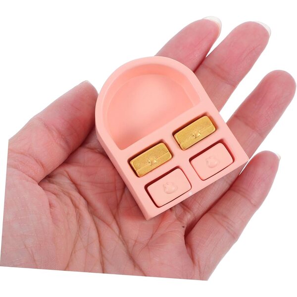 BESPORTBLE Set Mobili Miniatura Casa delle Bambole Divano Rosa Tavolino Decorativo