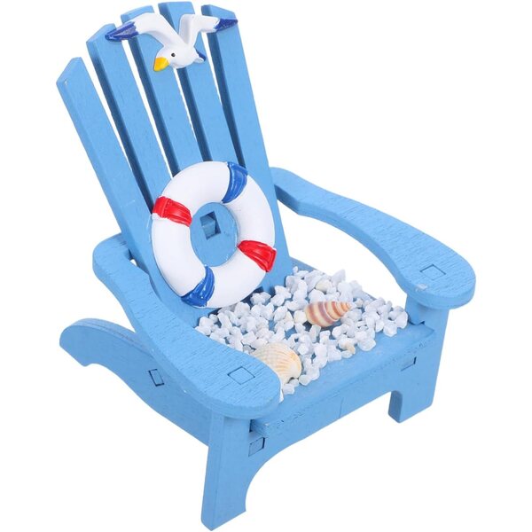 BESTonZON Sedia da Spiaggia Miniatura in Legno per Micro Paesaggi e Decorazioni