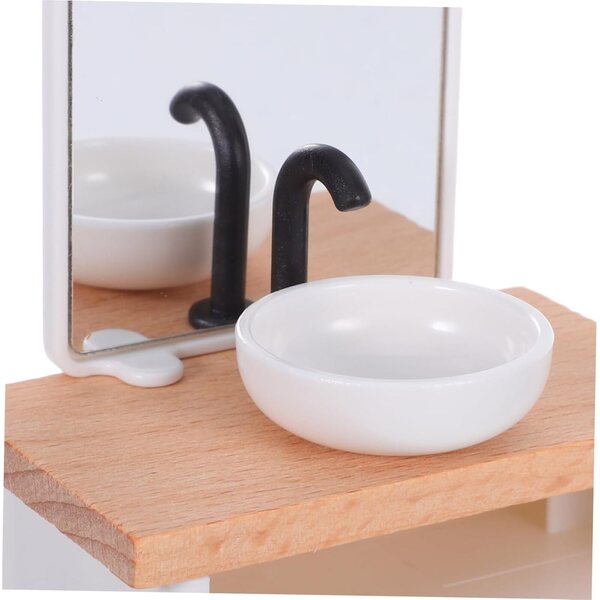 VICASKY Set Bagno in Miniatura per Casa delle Bambole - Accessori Fai da Te