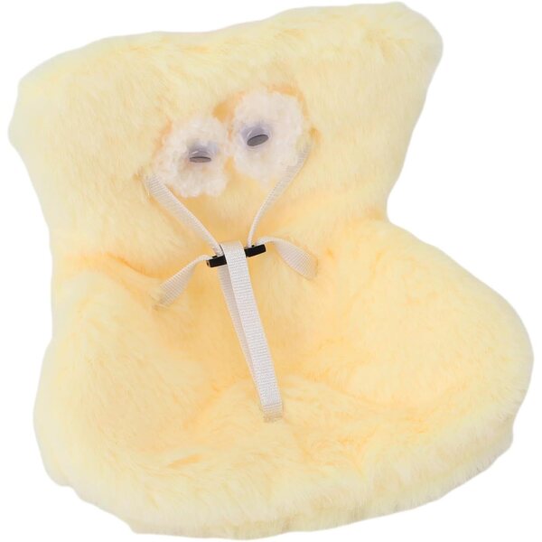 Fockety Puppensitz mit Plüschkissen und Sicherheitsgurt – Gelb