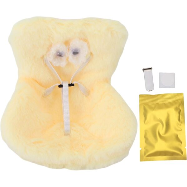 Fockety Puppensitz mit Plüschkissen und Sicherheitsgurt – Gelb
