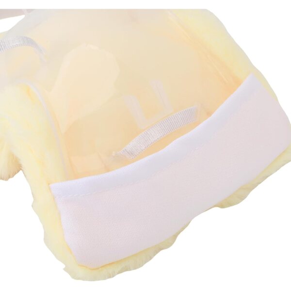 Fockety Puppensitz mit Plüschkissen und Sicherheitsgurt – Gelb