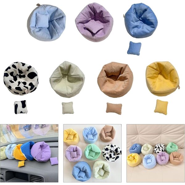 Miniatursofa für Gissroys-Puppen – helles Design und hochwertiger Stoff