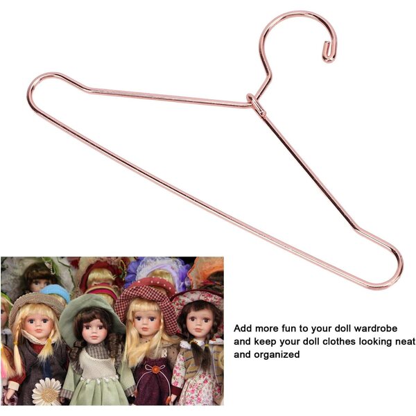 Jeffergarden 10 Ganci in Acciaio Inossidabile per Bambole 100mm Oro Rosa