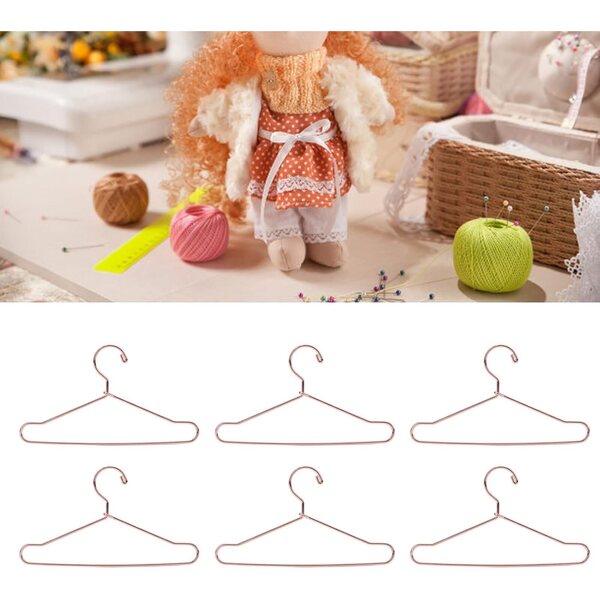 Jeffergarden 10 Ganci in Acciaio Inossidabile per Bambole 100mm Oro Rosa