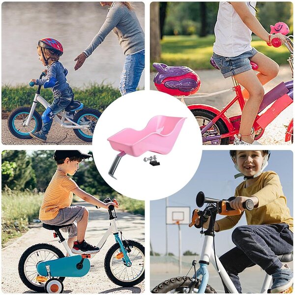 Fahrrad-Puppenstuhl aus stabilem PP mit einfach zu montierendem Clip-Gurt