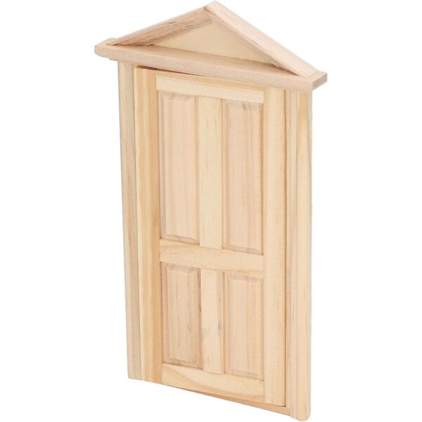 Syrisora 2 Mini Porte in Legno per Bambole 1:12 e 1:16 - Decorazioni Natalizie