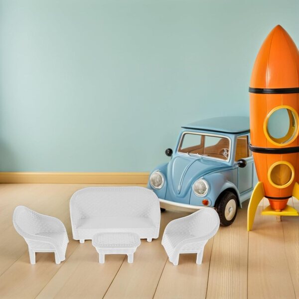 SHINEOFI 3 Set Miniature Mobili Divano e Tavoli per Case delle Bambole Fai da Te