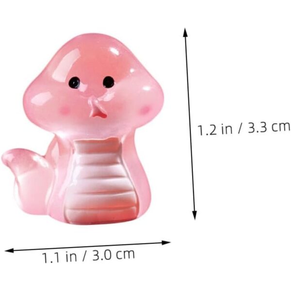 BESPORTBLE 10 Mini Figure Fosforescenti di Serpenti in Resina per Decorazioni Fai-da-Te